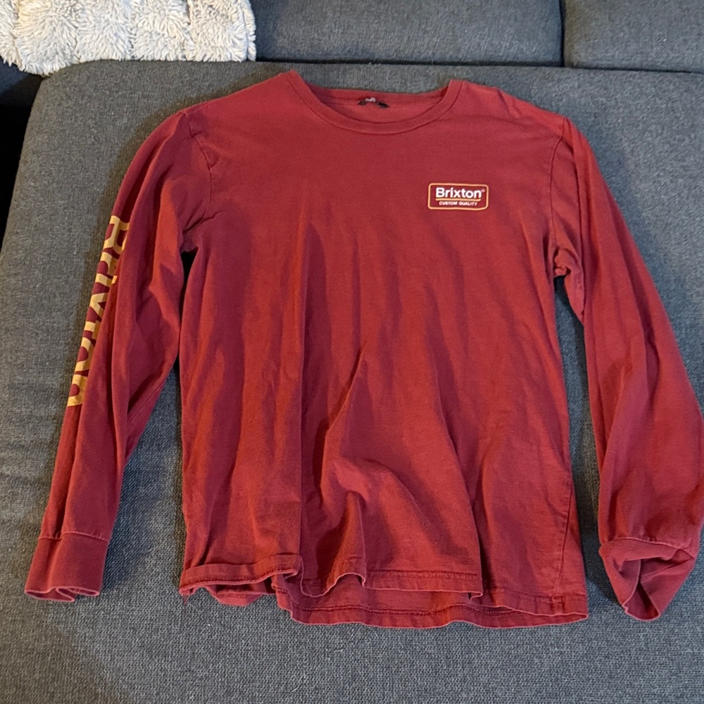 Brixton Burgundy Long Sleeve Tee